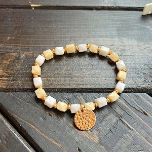 NWOT beaded charm bracelet